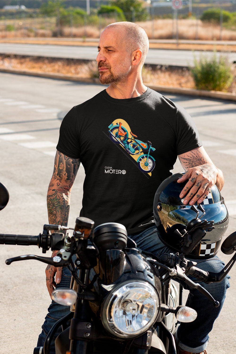 Playera de algodón para hombre diseño 1-45