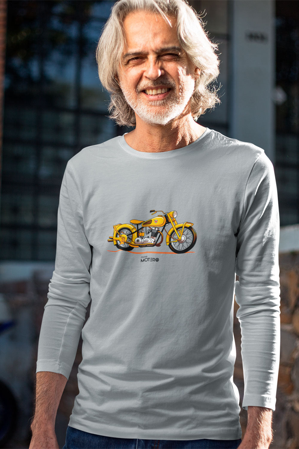 Playera hombre manga larga de algodón Diseño 11