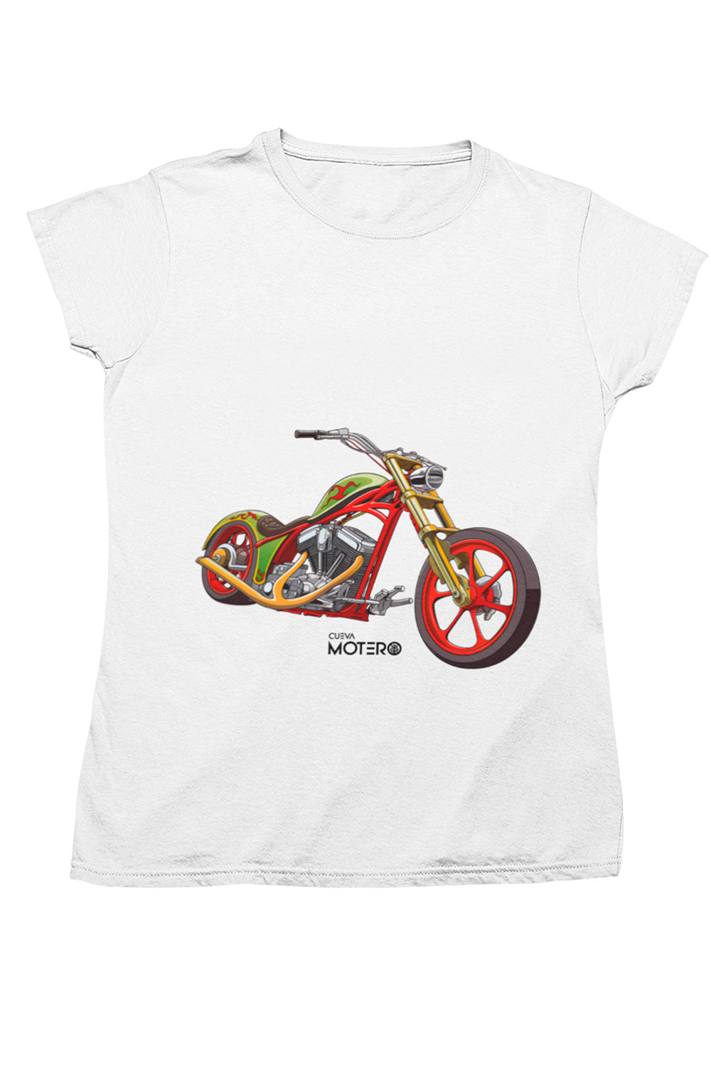 Playera poliéster blanca para mujer diseño 116