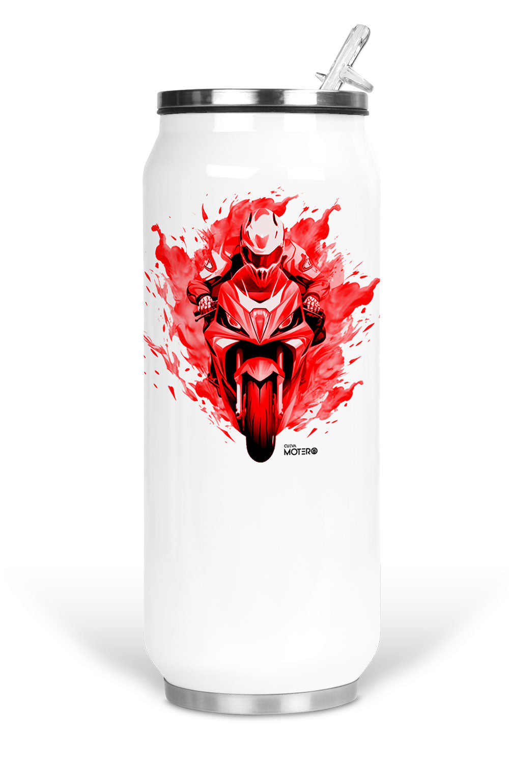 Termo de acero tipo lata de 450 ml con Diseño 120