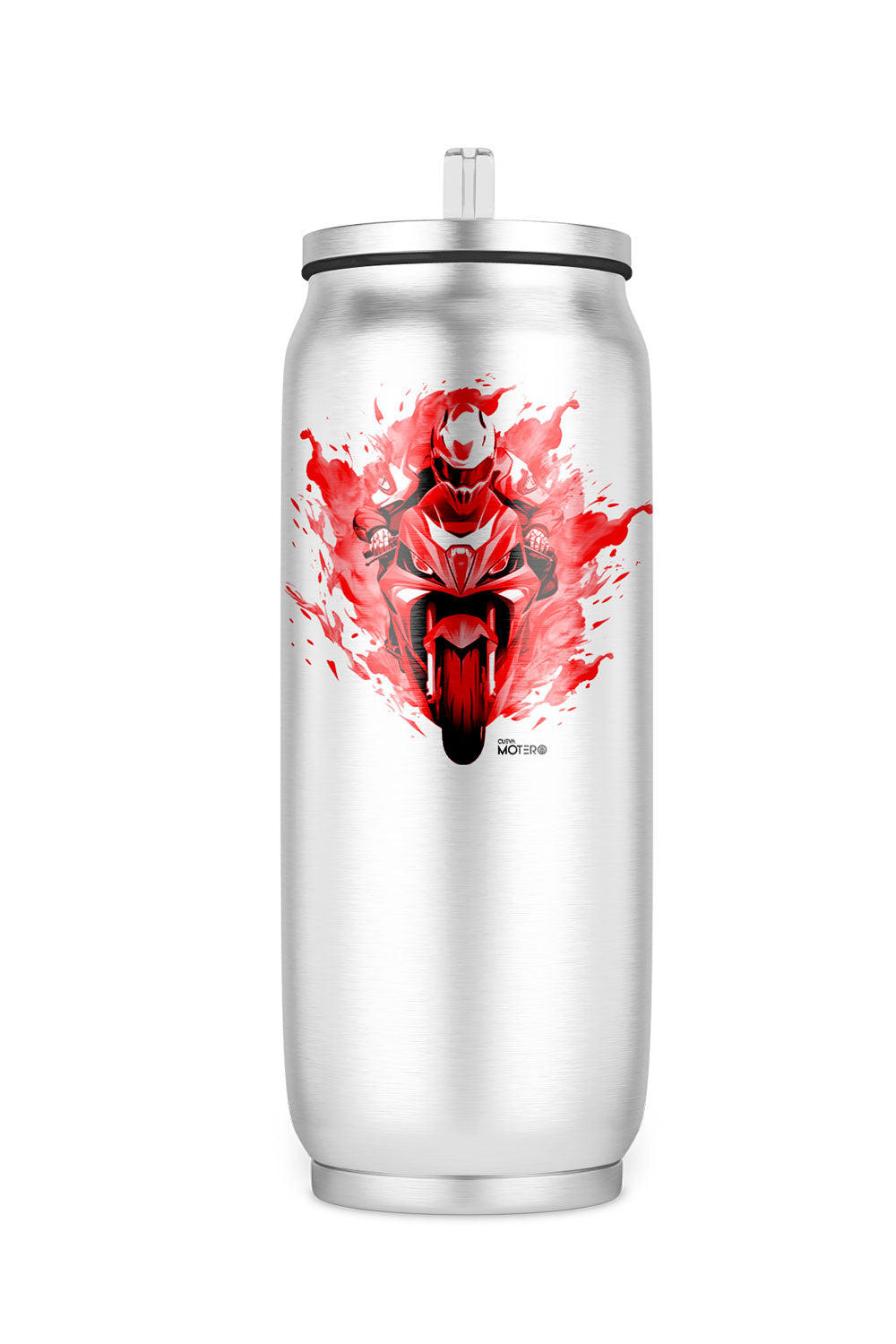 Termo de acero tipo lata de 450 ml con Diseño 120
