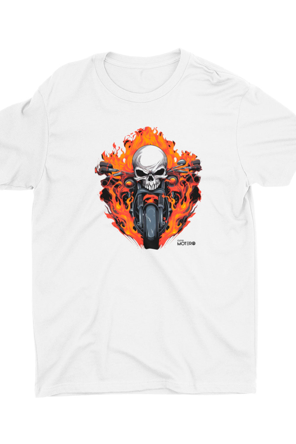 Playera de poliéster blanca para hombre Diseño 122