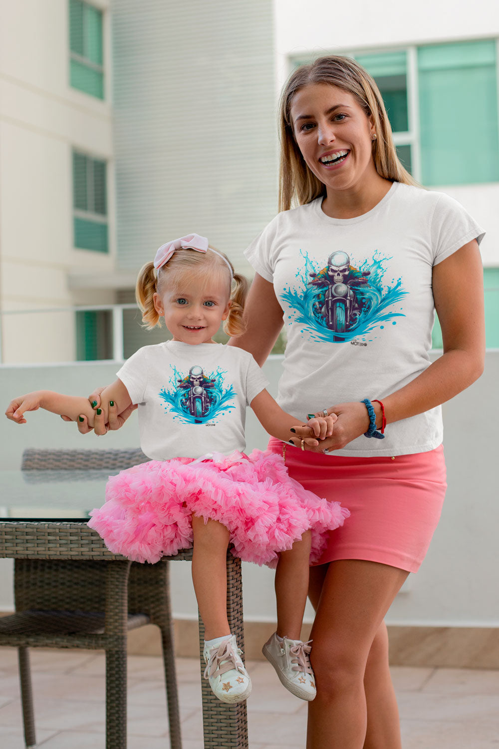 Playera poliéster blanca para niños diseño 124