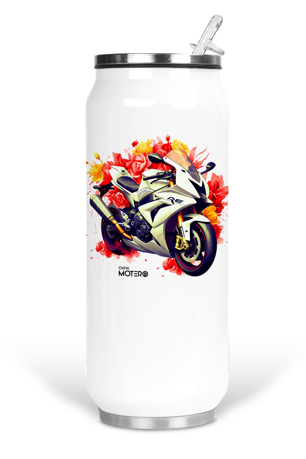 Termo de acero tipo lata de 450 ml con Diseño 125