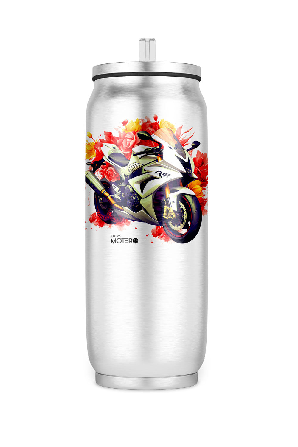 Termo de acero tipo lata de 450 ml con Diseño 125