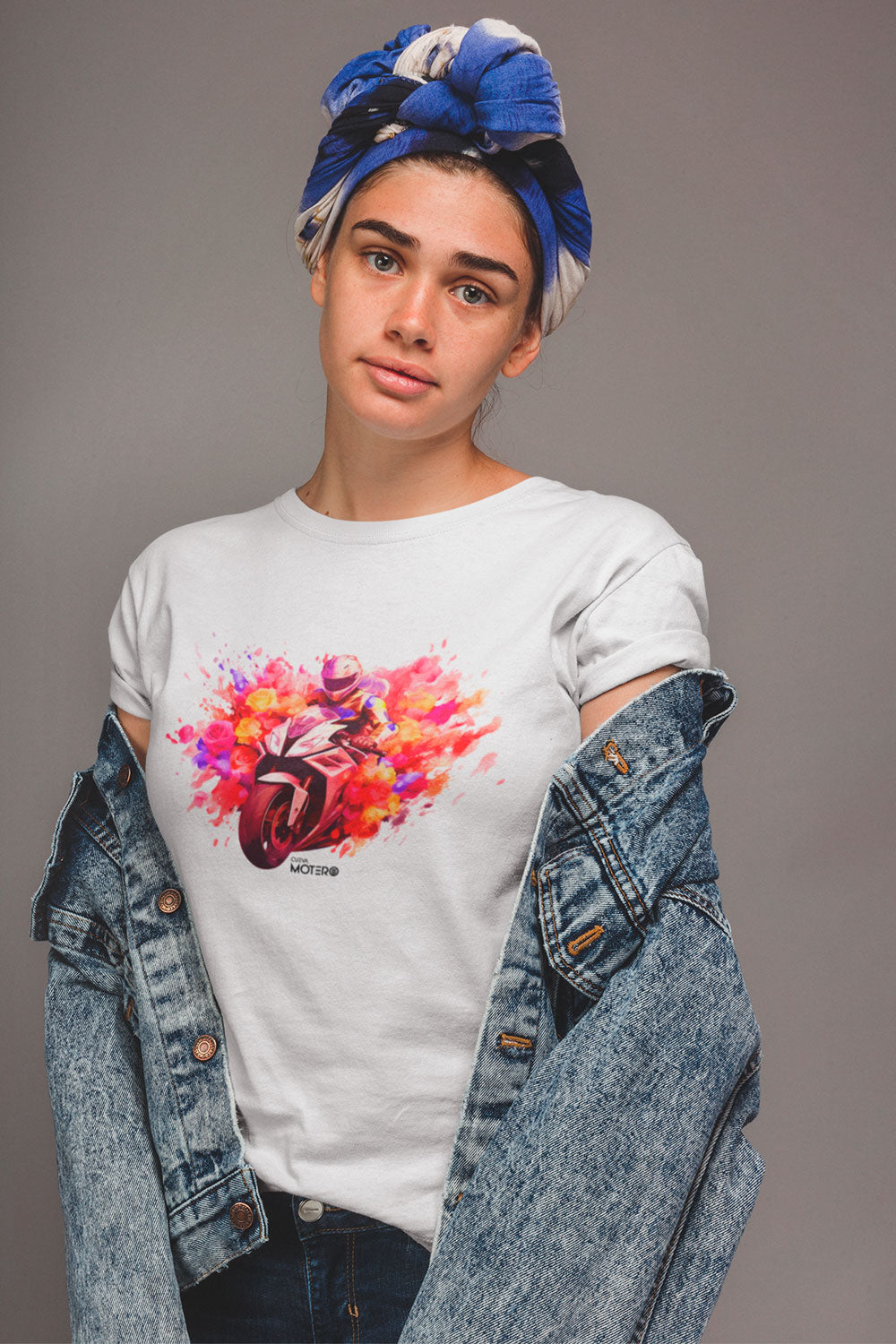 Playera poliéster blanca para mujer diseño 126