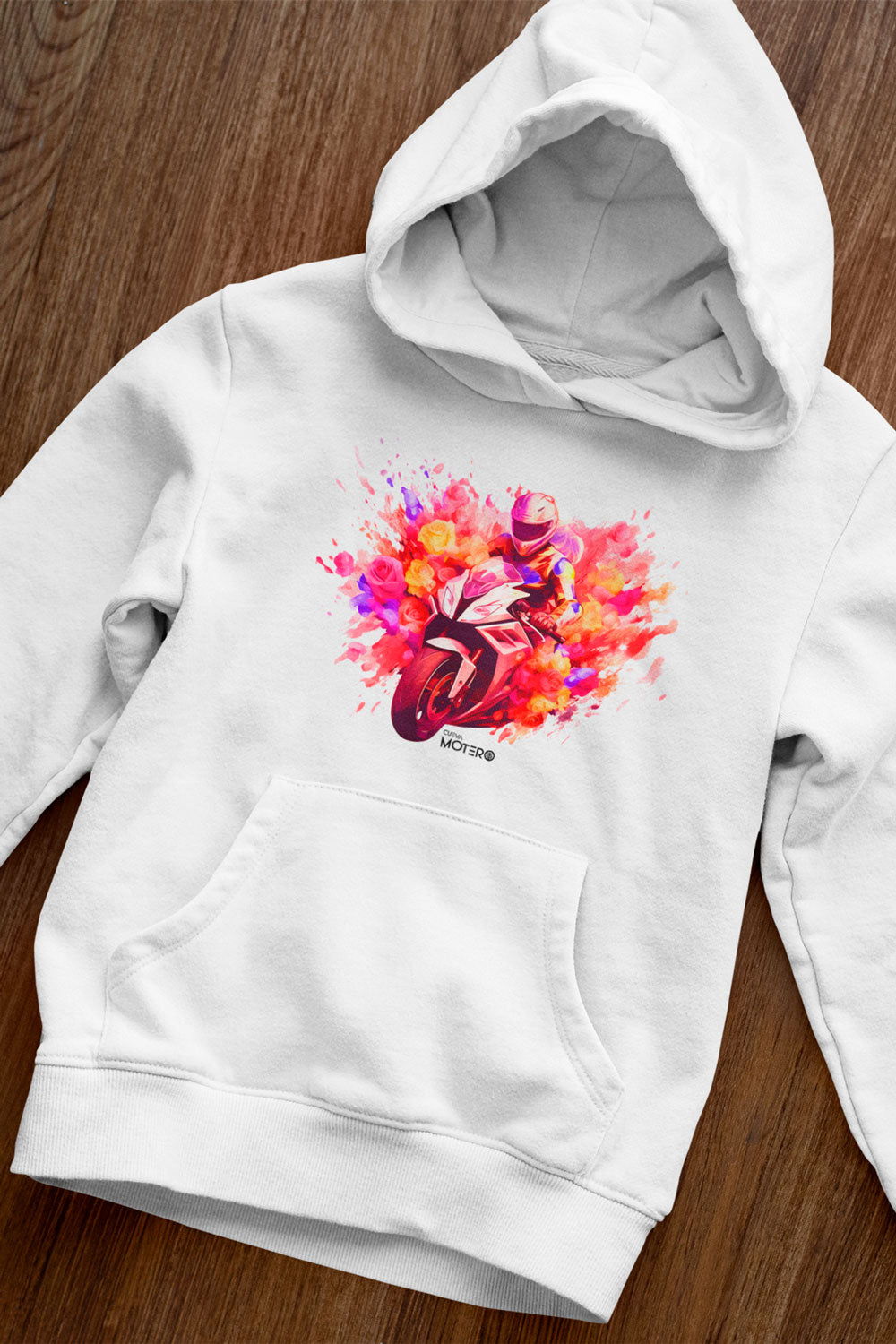 Sudadera unisex blanca diseño 126