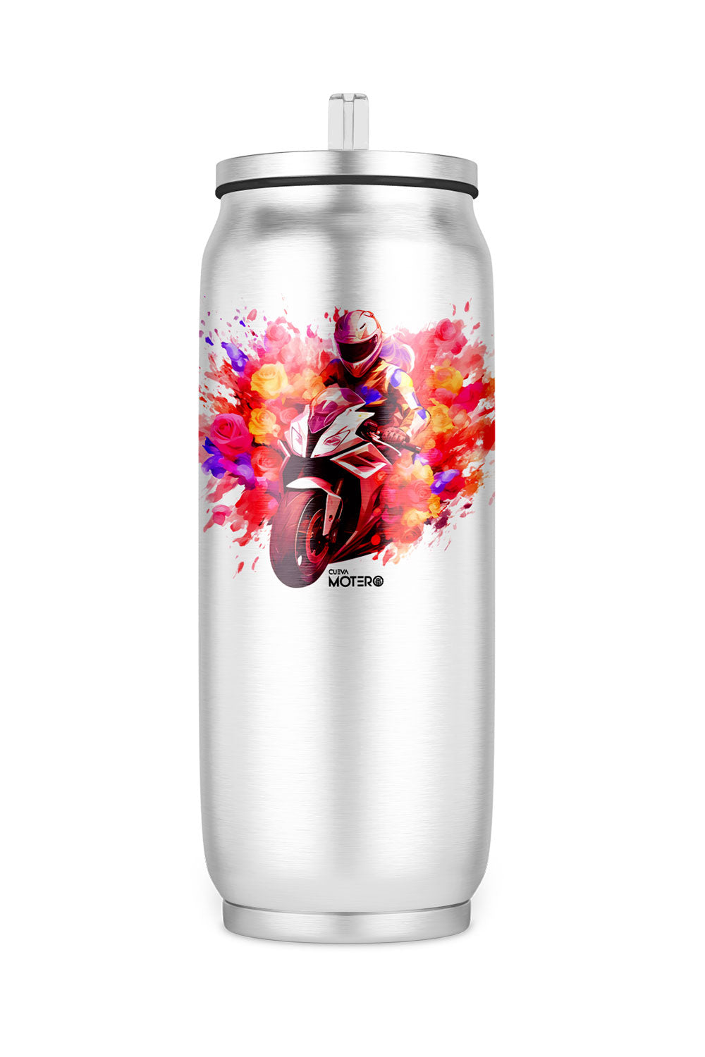 Termo de acero tipo lata de 450 ml con Diseño 126