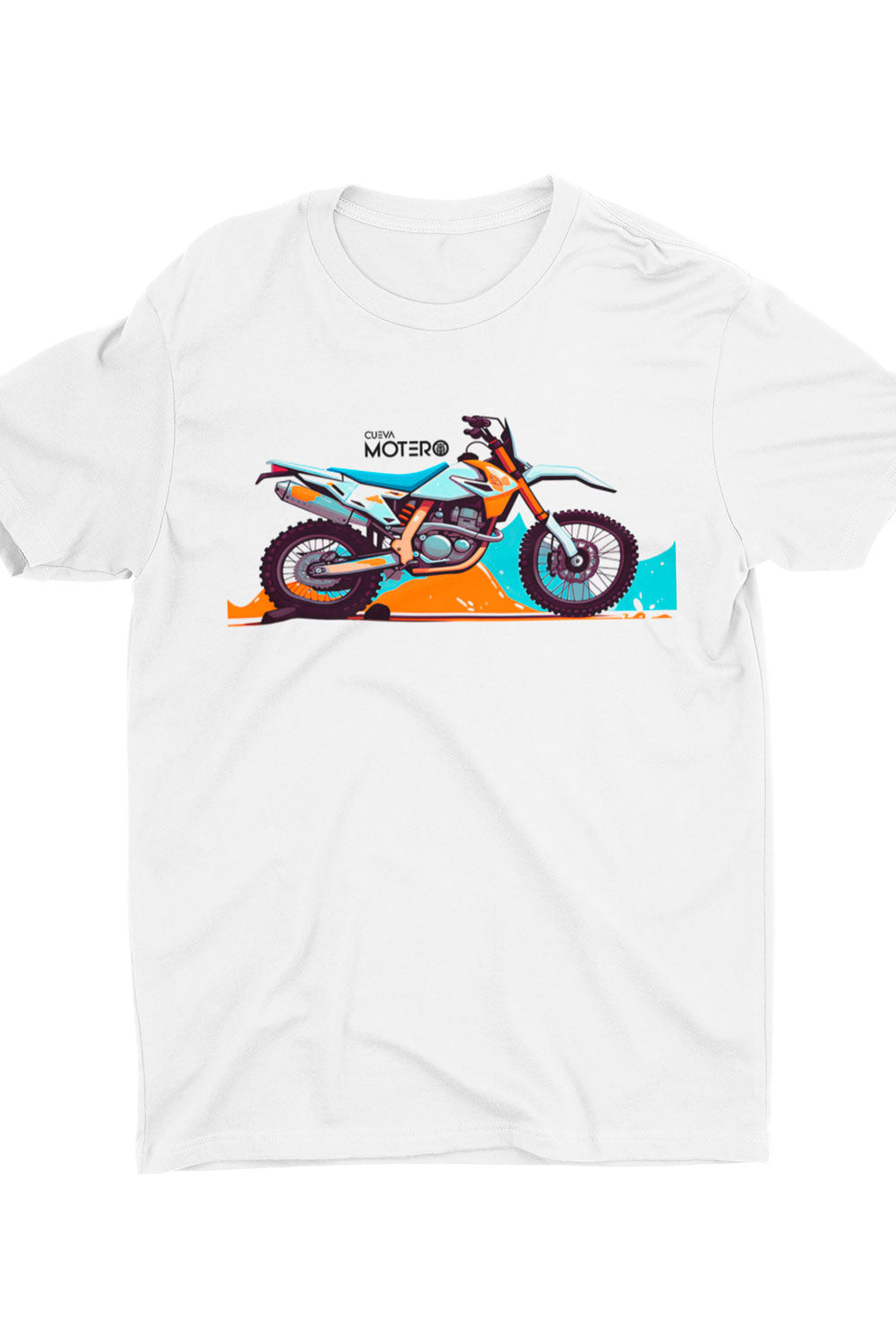 Playera de poliéster blanca para hombre Diseño 134
