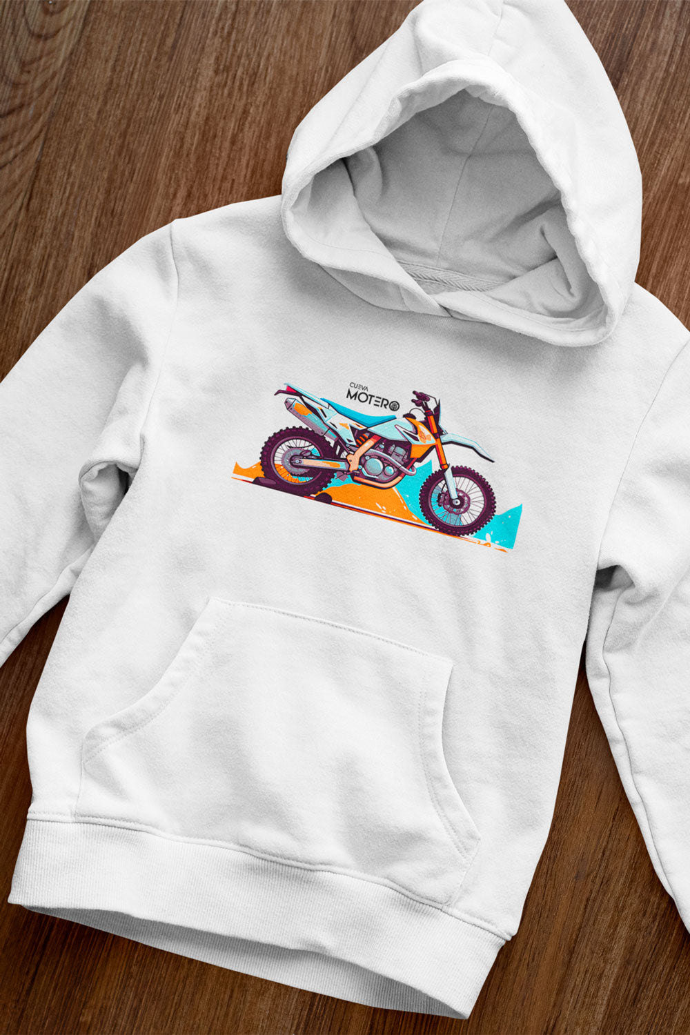 Sudadera unisex blanca diseño 134