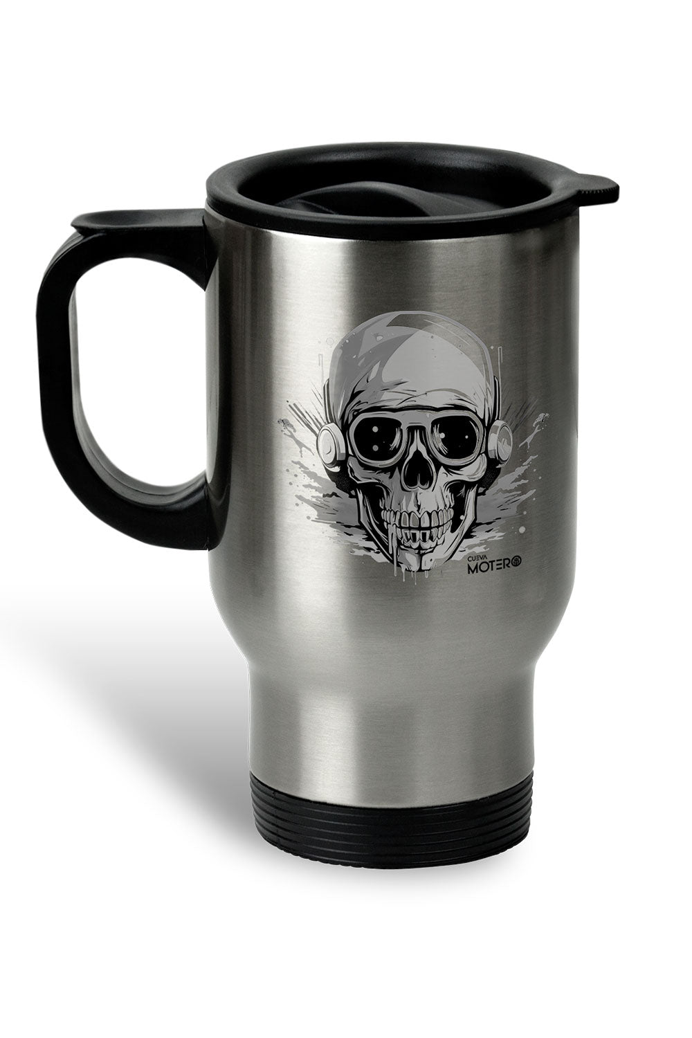 1 Termo acero con asa de plástico negro, capacidad de 16 oz Diseño 135