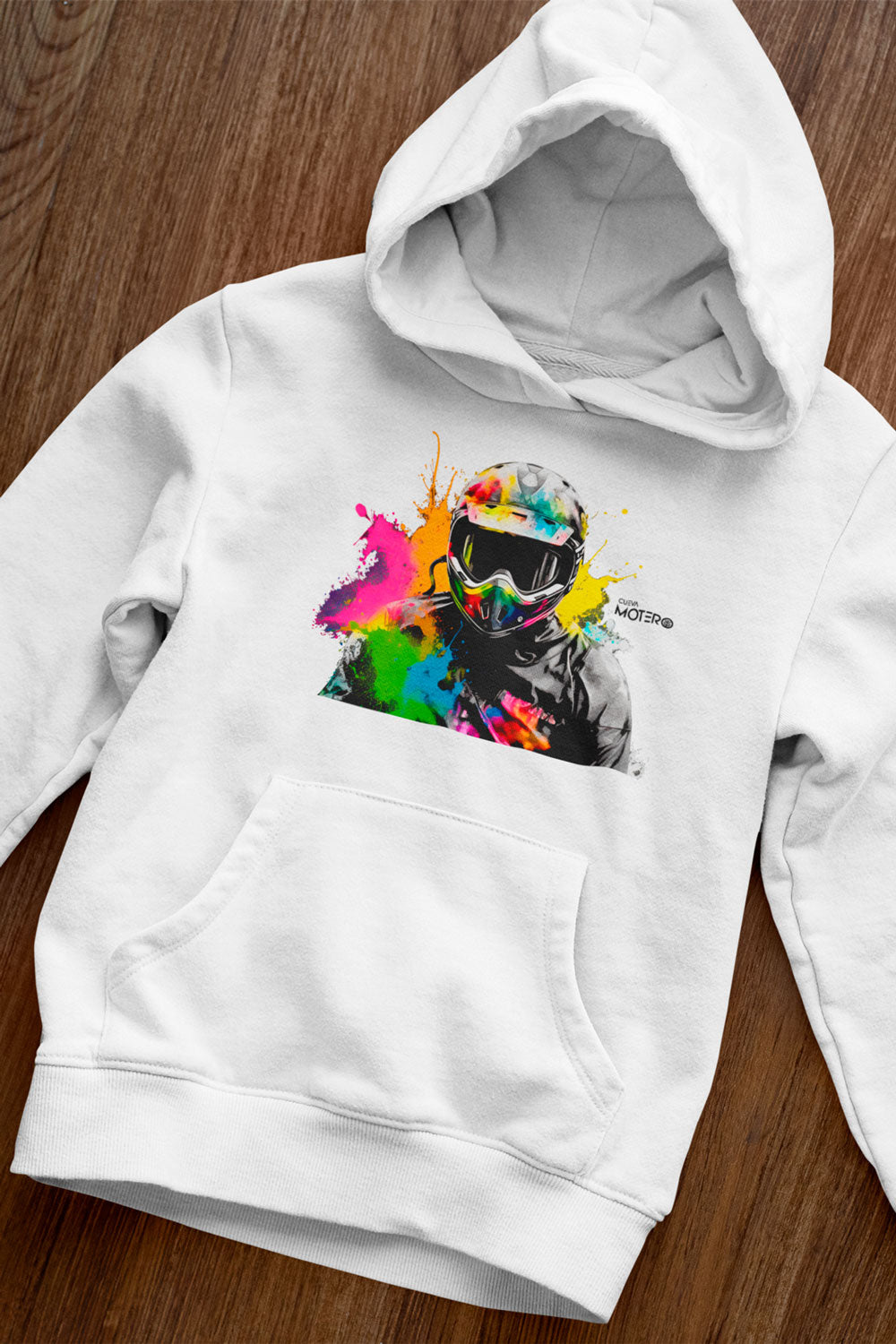 Sudadera unisex blanca diseño 136