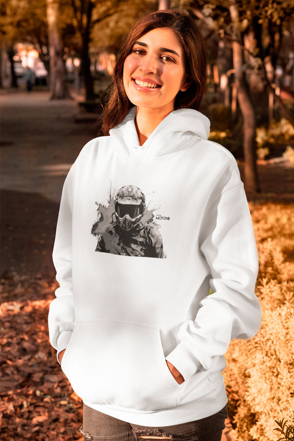 Sudadera unisex blanca diseño 137