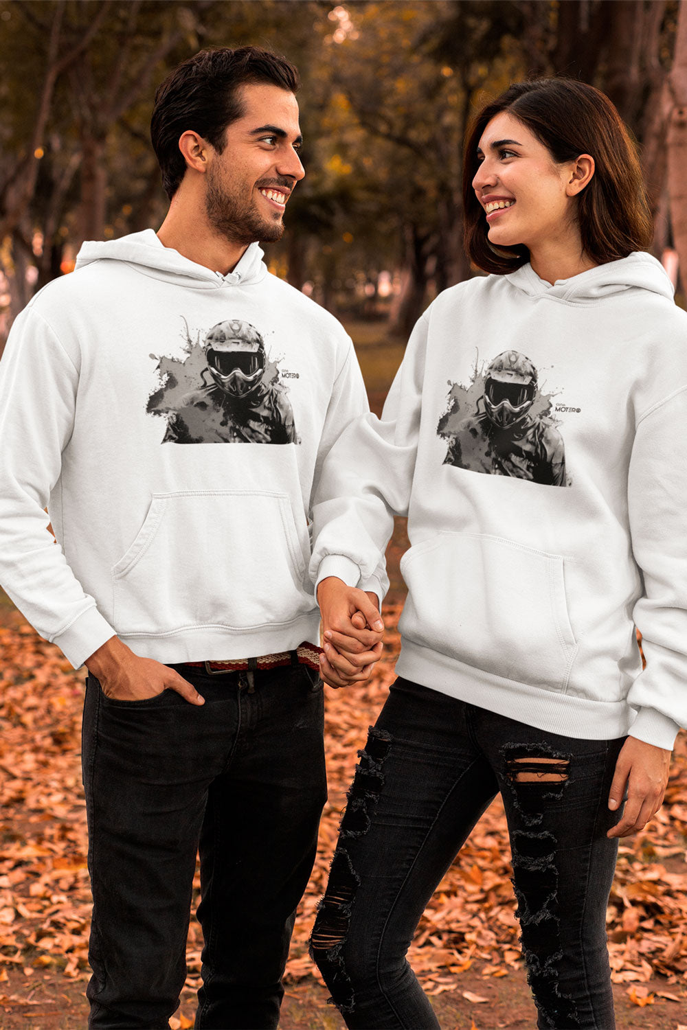 Sudadera unisex blanca diseño 137