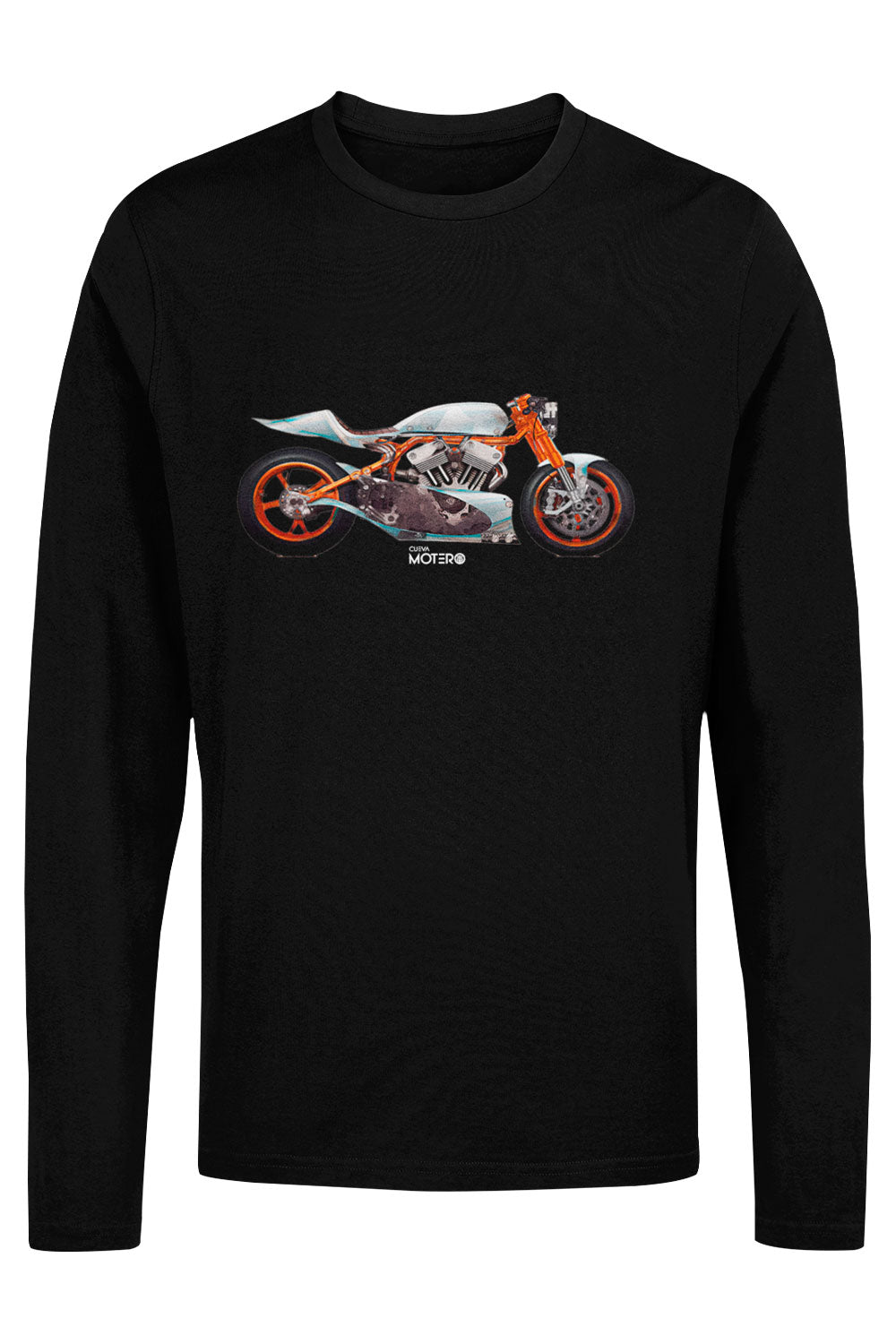 Playera hombre manga larga de algodón Diseño 138
