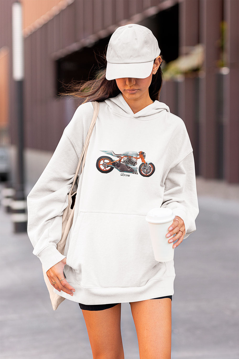Sudadera unisex blanca diseño 138