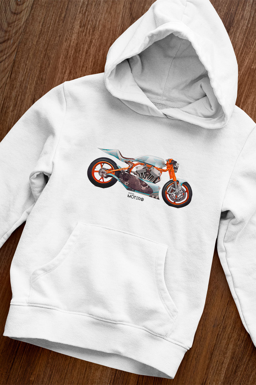 Sudadera unisex blanca diseño 138