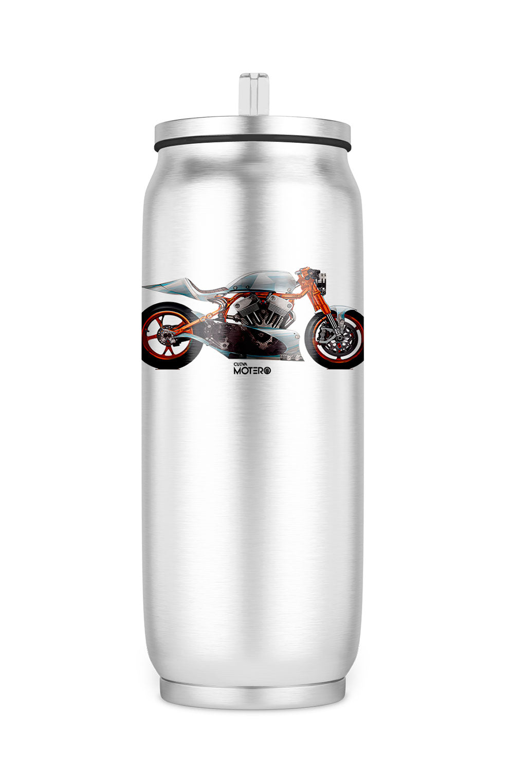 Termo de acero tipo lata de 450 ml con Diseño 138