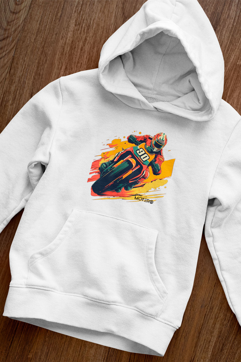 Sudadera unisex blanca diseño 14
