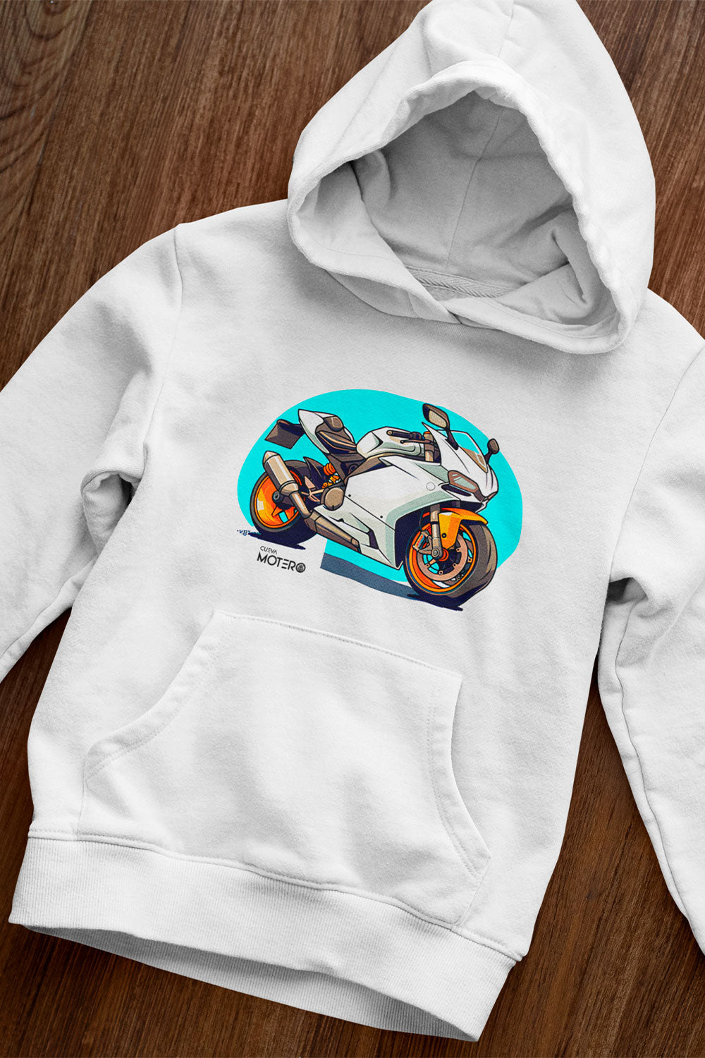 Sudadera unisex blanca diseño 141