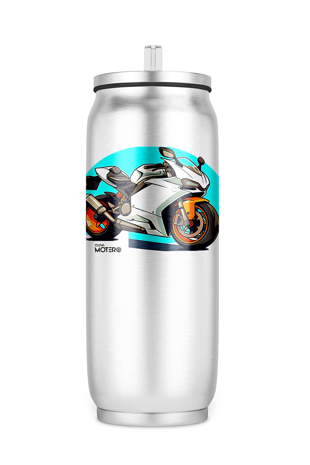 Termo de acero tipo lata de 450 ml con Diseño 141