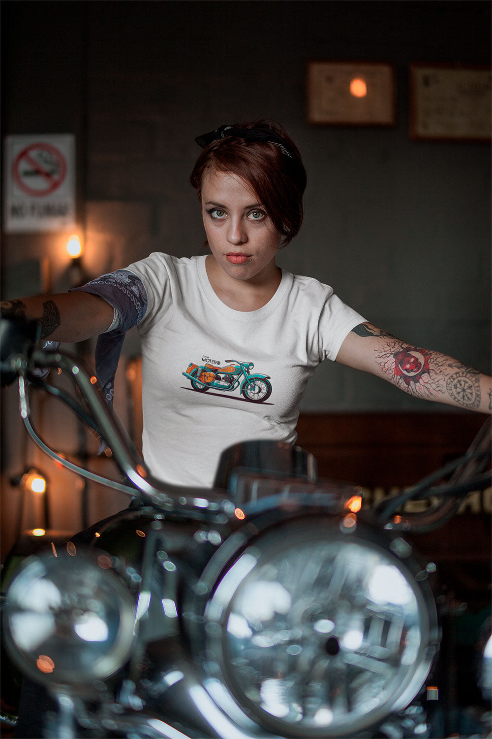 Playera poliéster blanca para mujer diseño 143