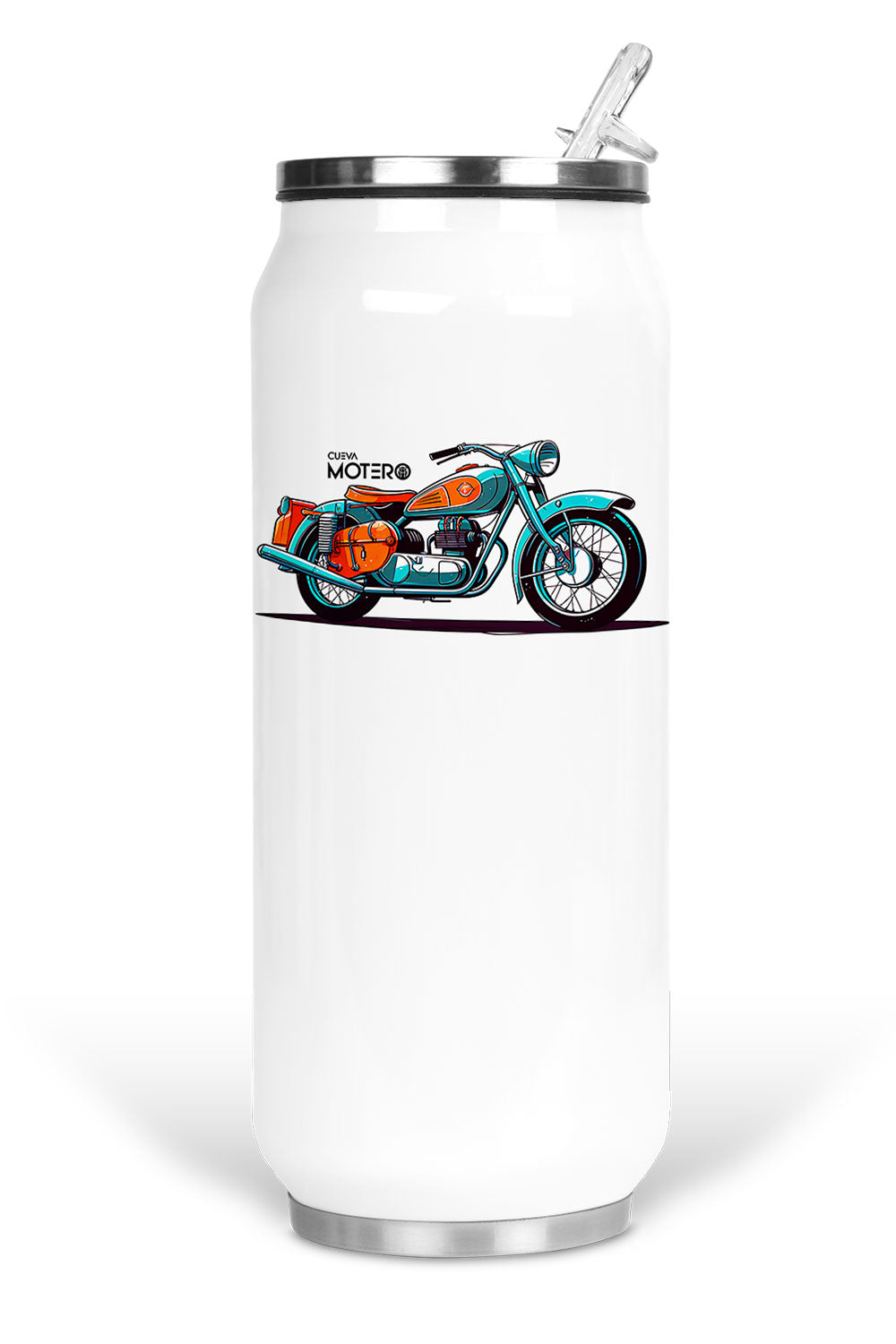 Termo de acero tipo lata de 450 ml con Diseño 143