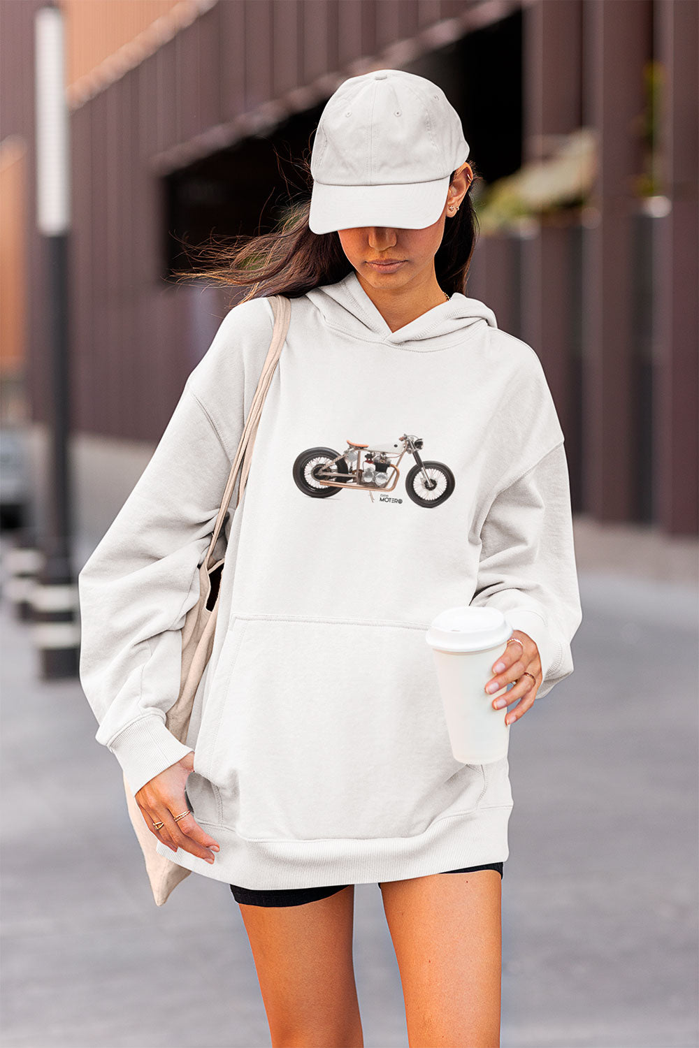 Sudadera unisex blanca diseño 146