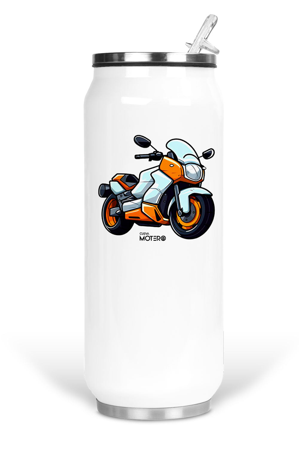 Termo de acero tipo lata de 450 ml con Diseño 150