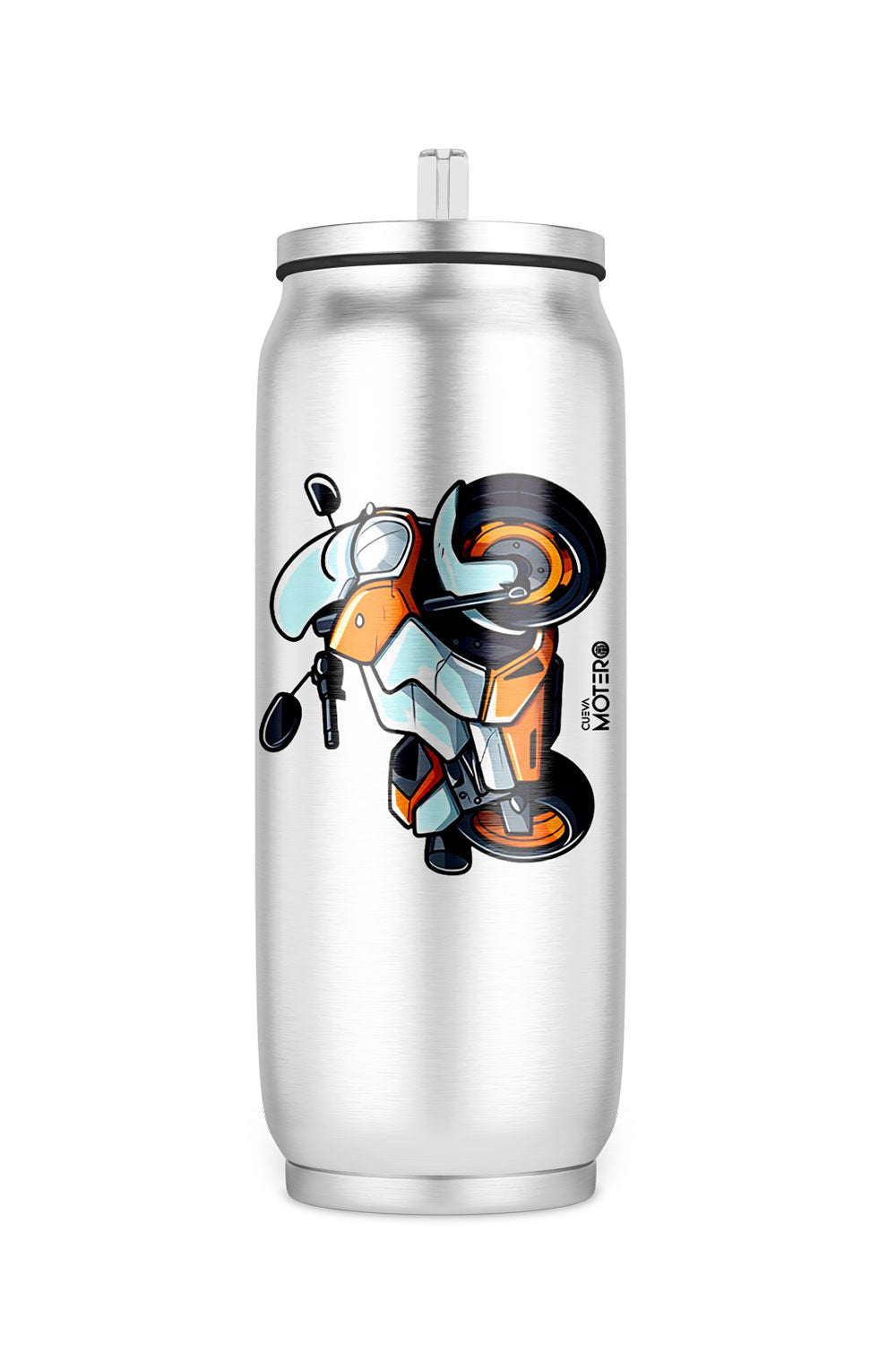 Termo de acero tipo lata de 450 ml con Diseño 150