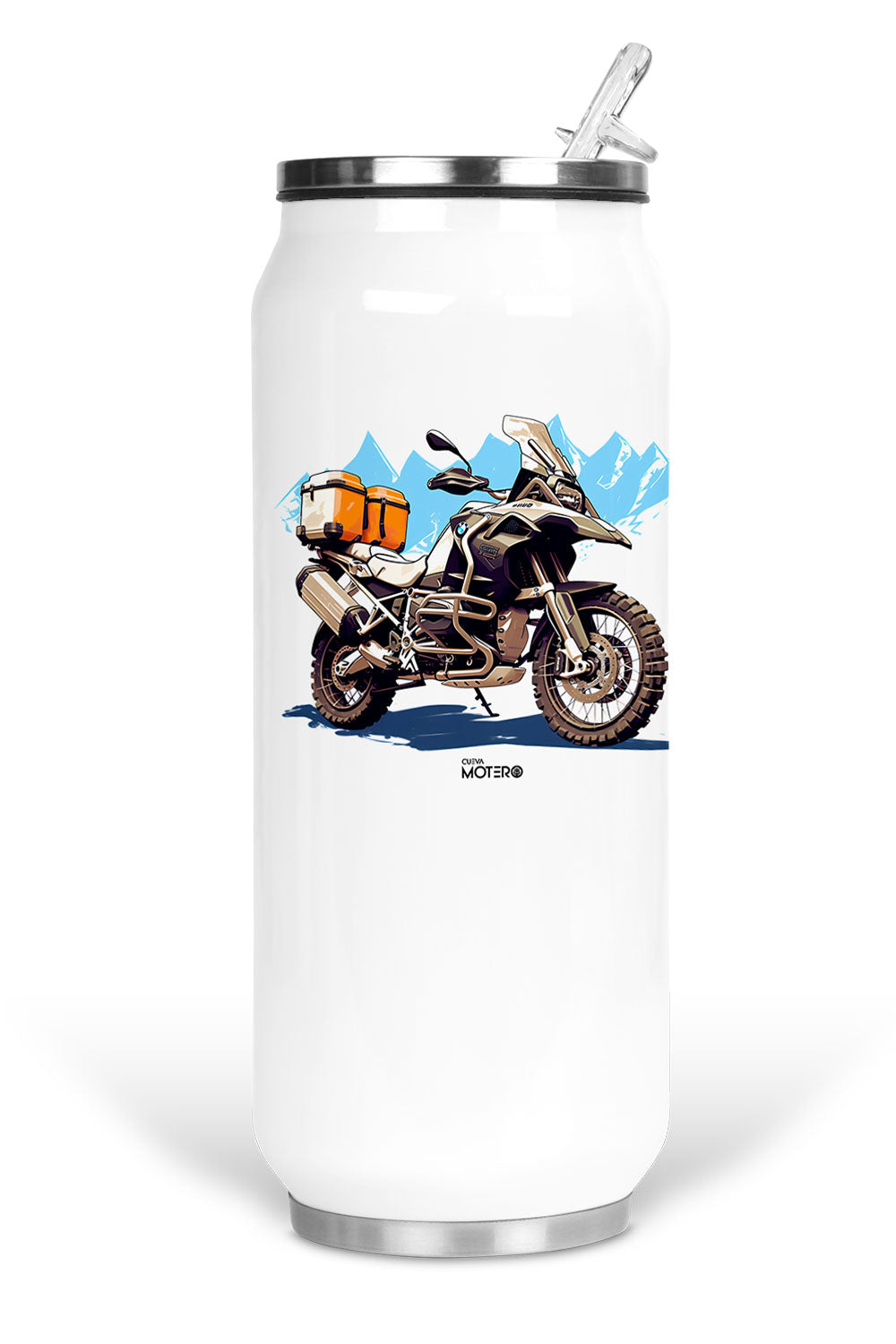 Termo de acero tipo lata de 450 ml con Diseño 152