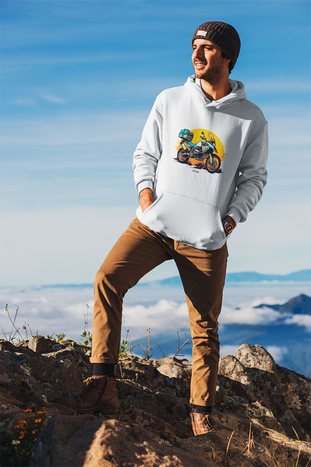 Sudadera unisex blanca diseño 153