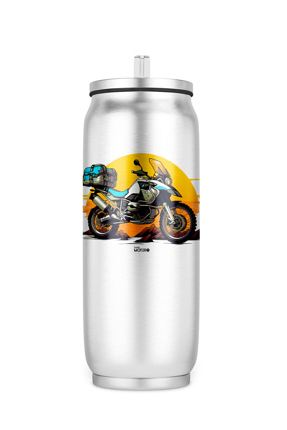 Termo de acero tipo lata de 450 ml con Diseño 153
