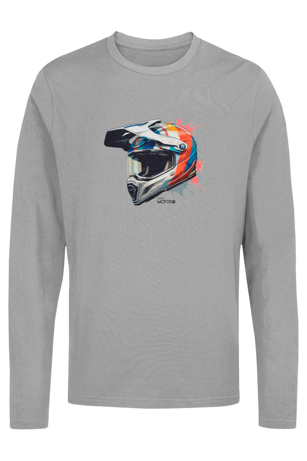 Playera hombre manga larga de algodón Diseño 154