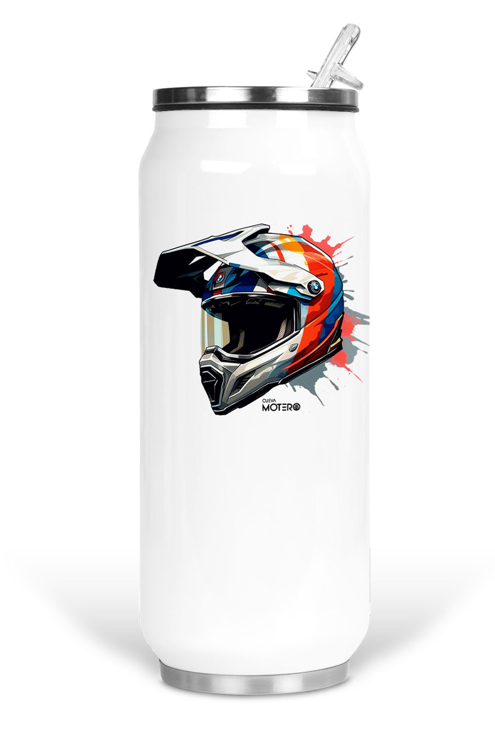 Termo de acero tipo lata de 450 ml con Diseño 154