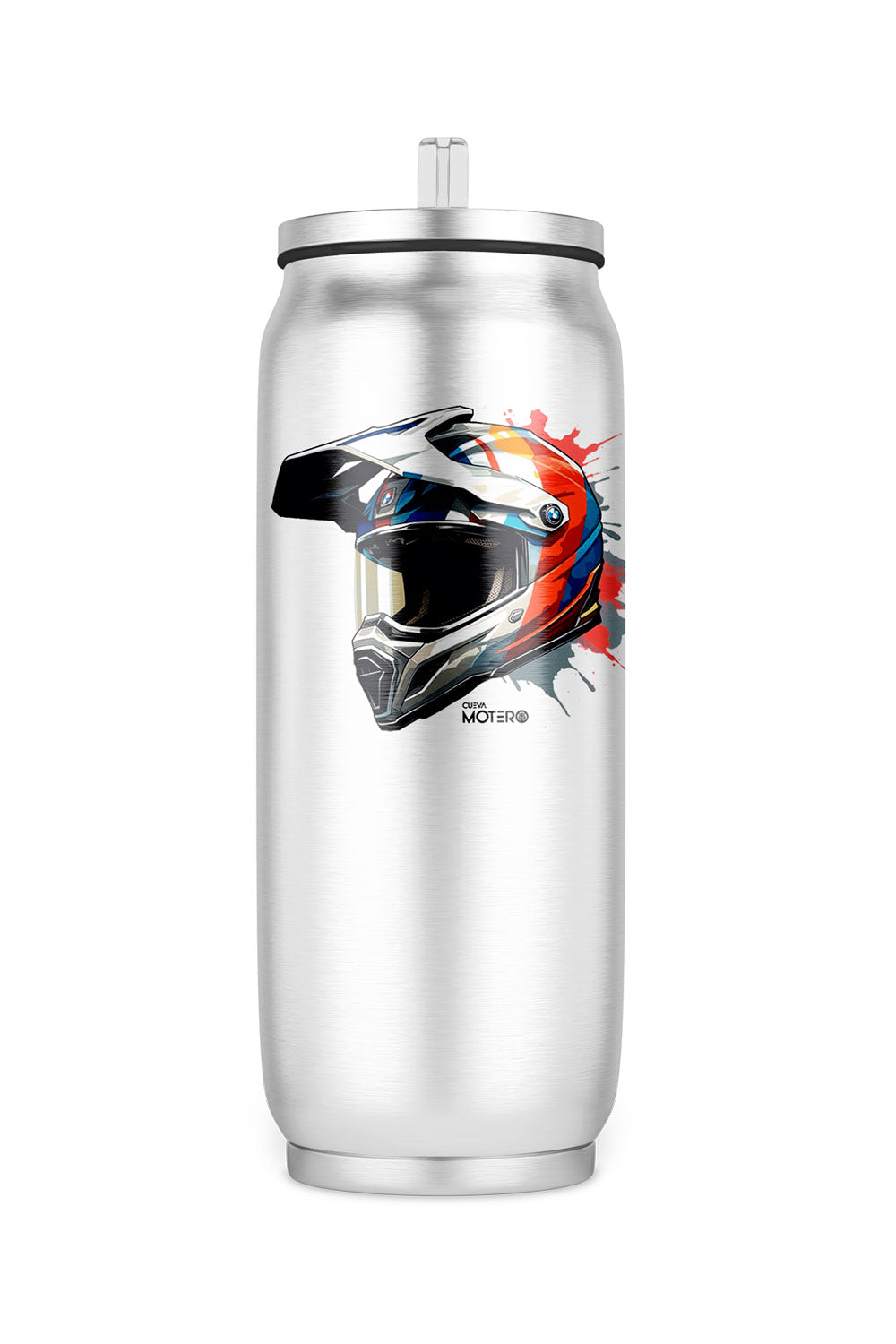 Termo de acero tipo lata de 450 ml con Diseño 154