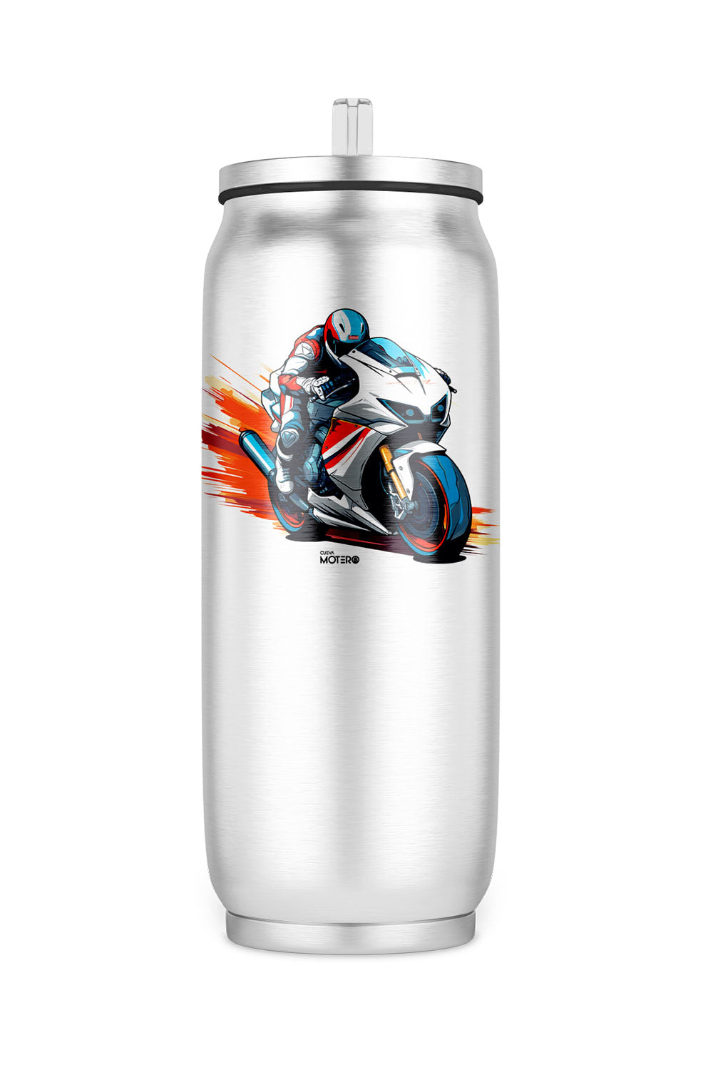 Termo de acero tipo lata 450 ml con Diseño 155