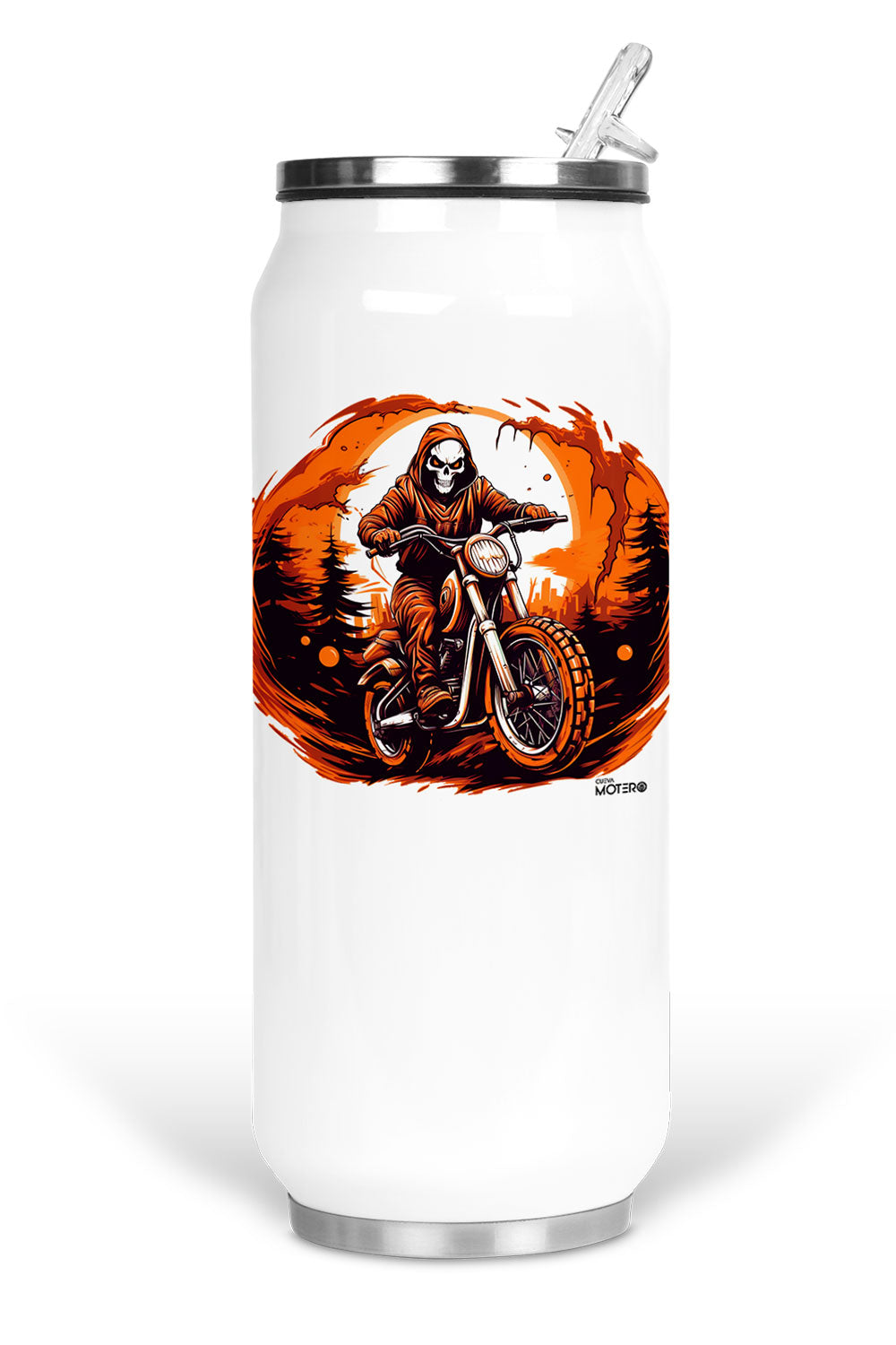 Termo de acero tipo lata de 450 ml con Diseño 157