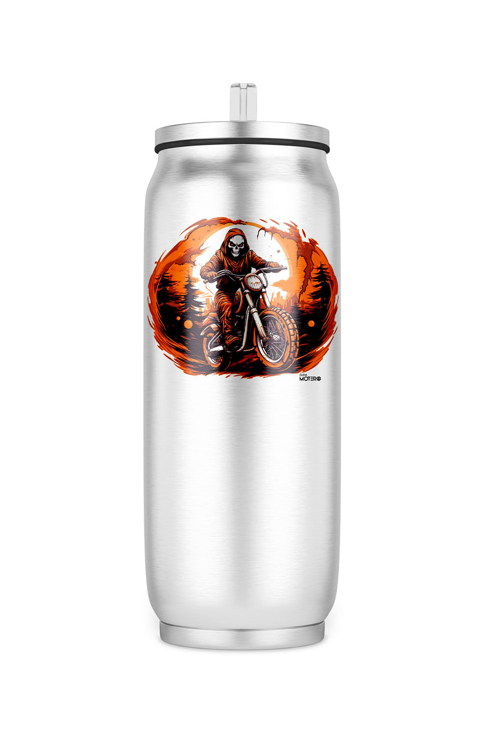 Termo de acero tipo lata de 450 ml con Diseño 157