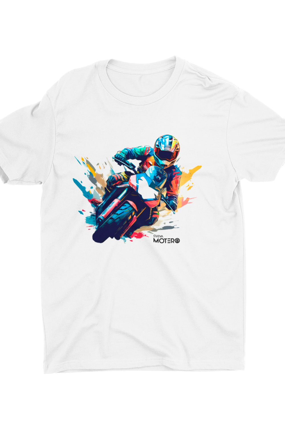 Playera de poliéster blanca para hombre Diseño 16