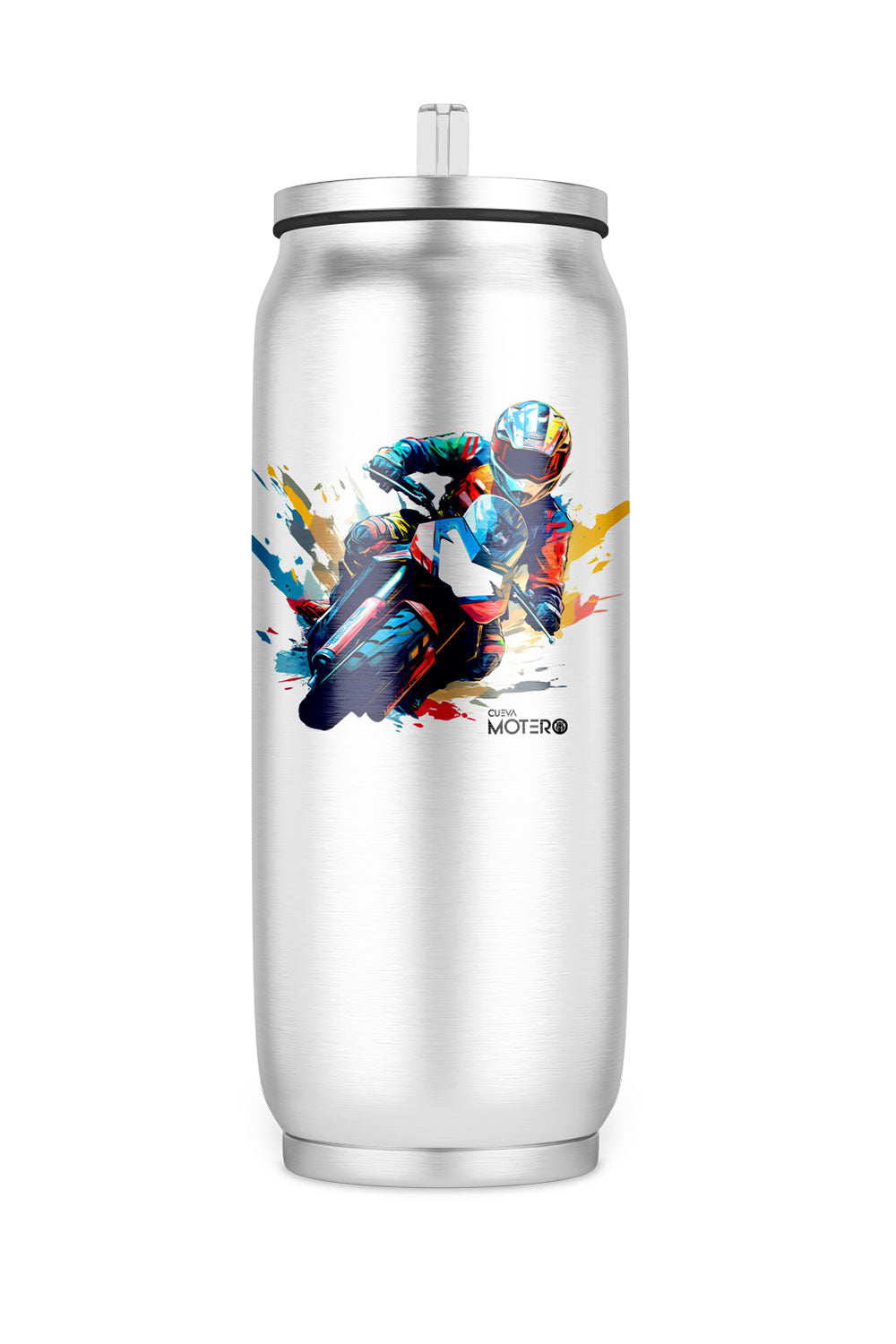 Termo de acero tipo lata 450 ml con Diseño 16