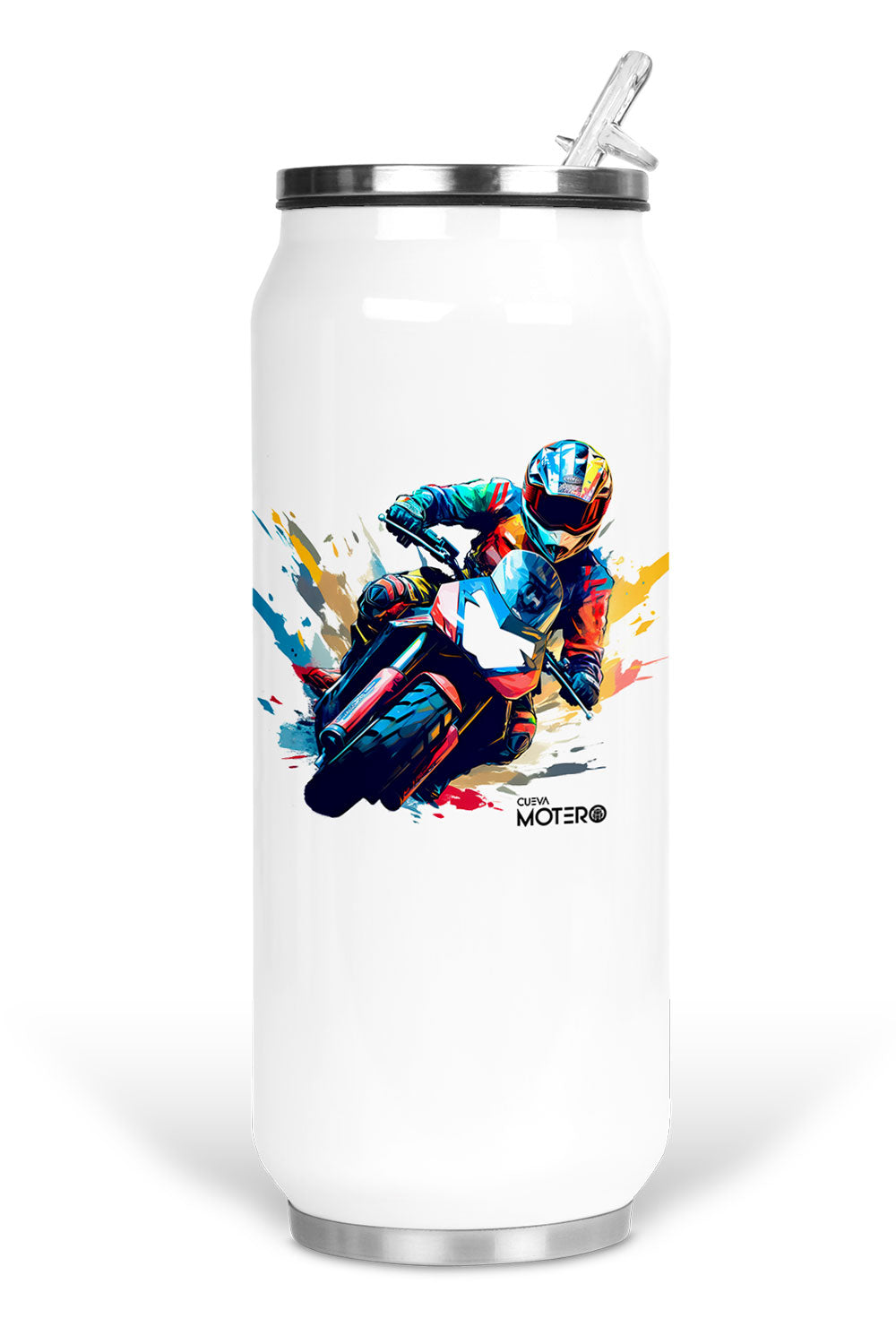 Termo de acero tipo lata 450 ml con Diseño 16
