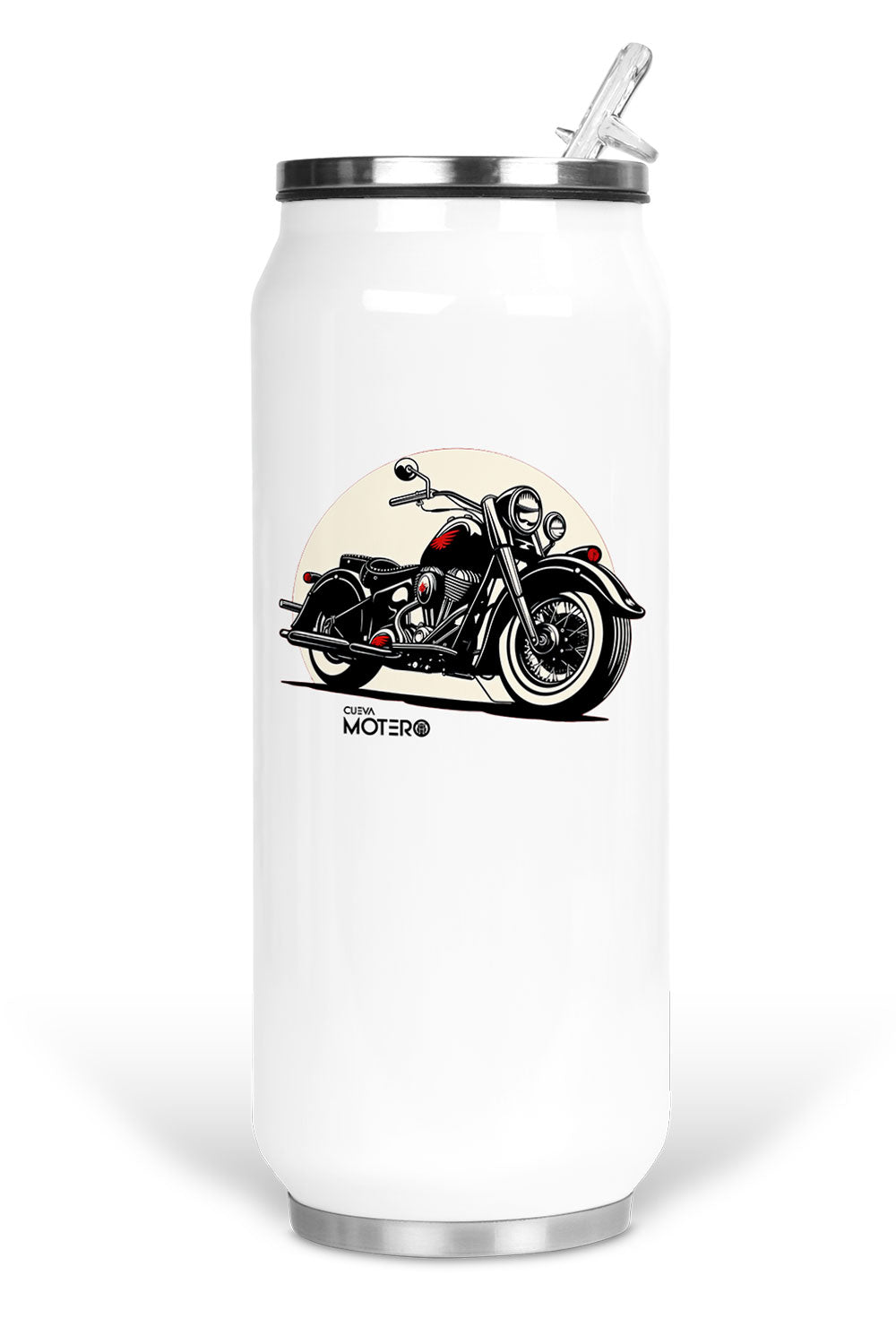Termo de acero tipo lata de 450 ml con Diseño 160