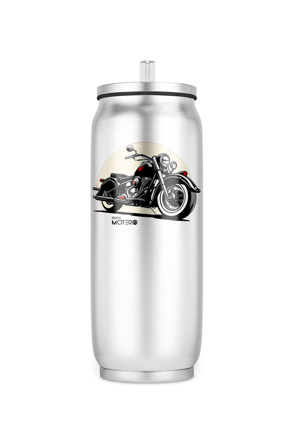 Termo de acero tipo lata de 450 ml con Diseño 160
