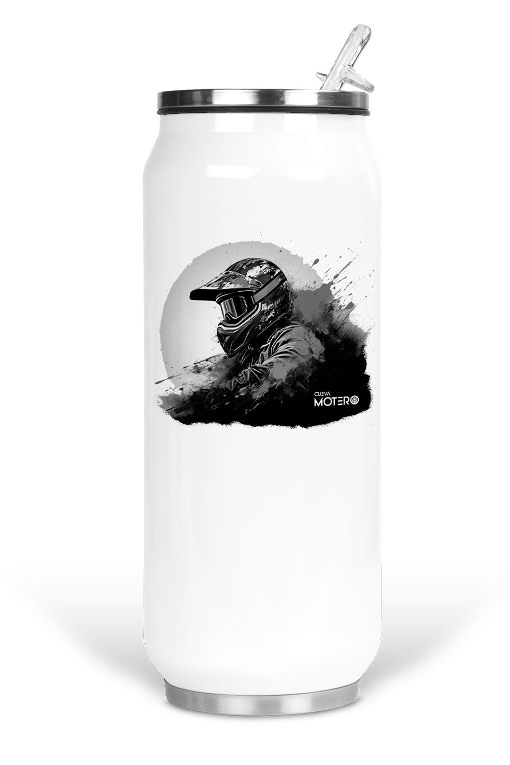 Termo de acero tipo lata de 450 ml con Diseño 161