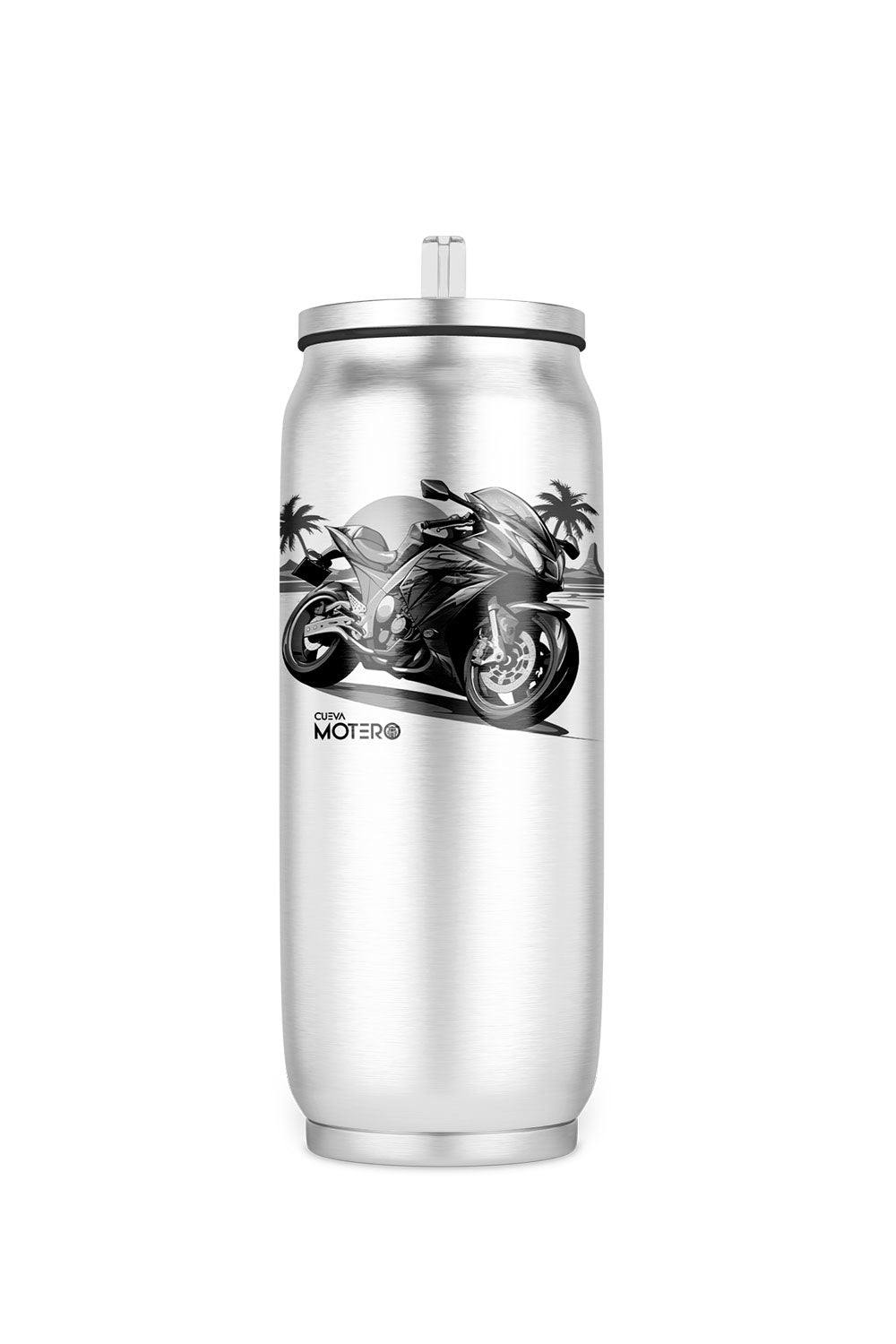 Termo de acero tipo lata de 450 ml con Diseño 162