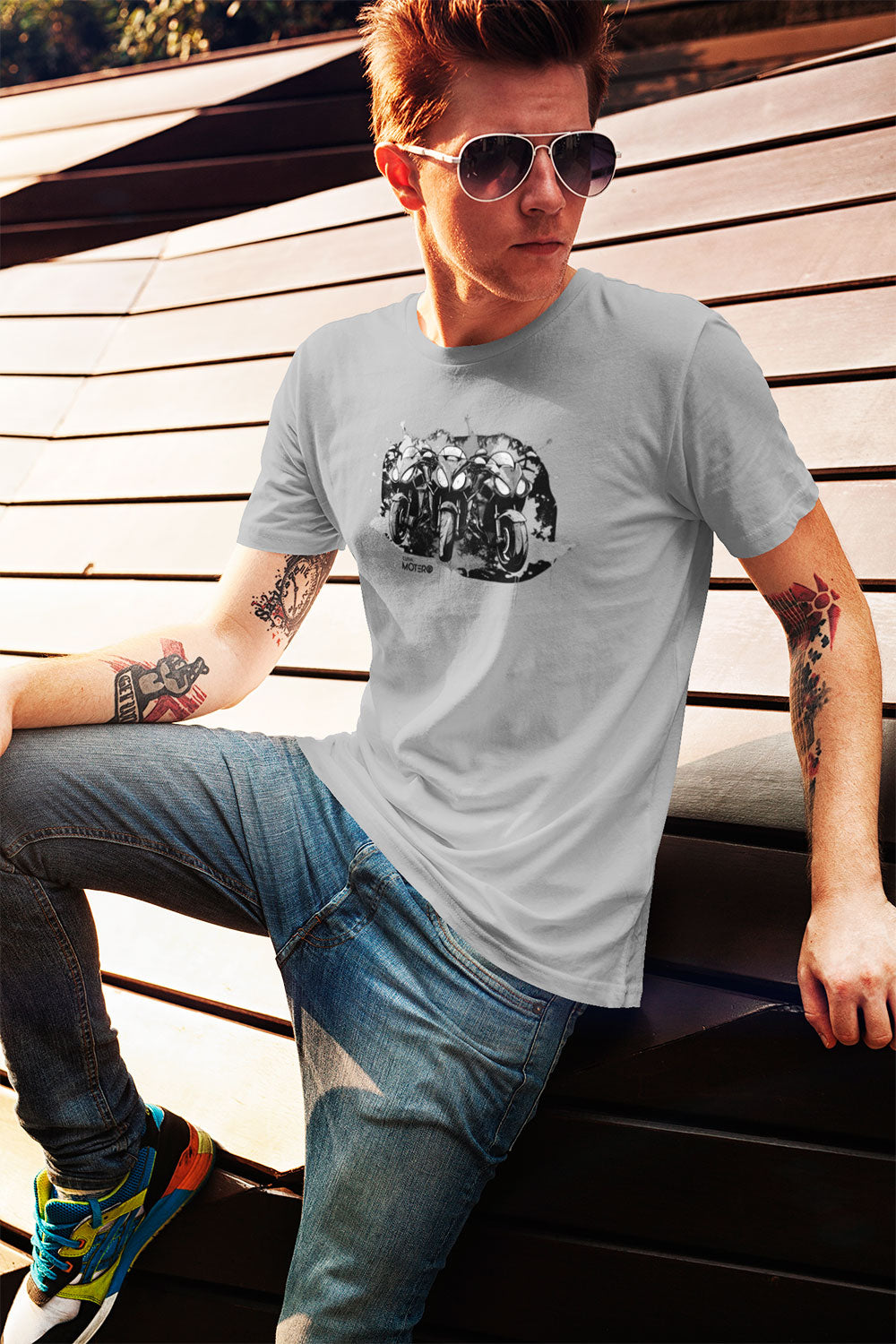 Playera de algodón para hombre diseño 163