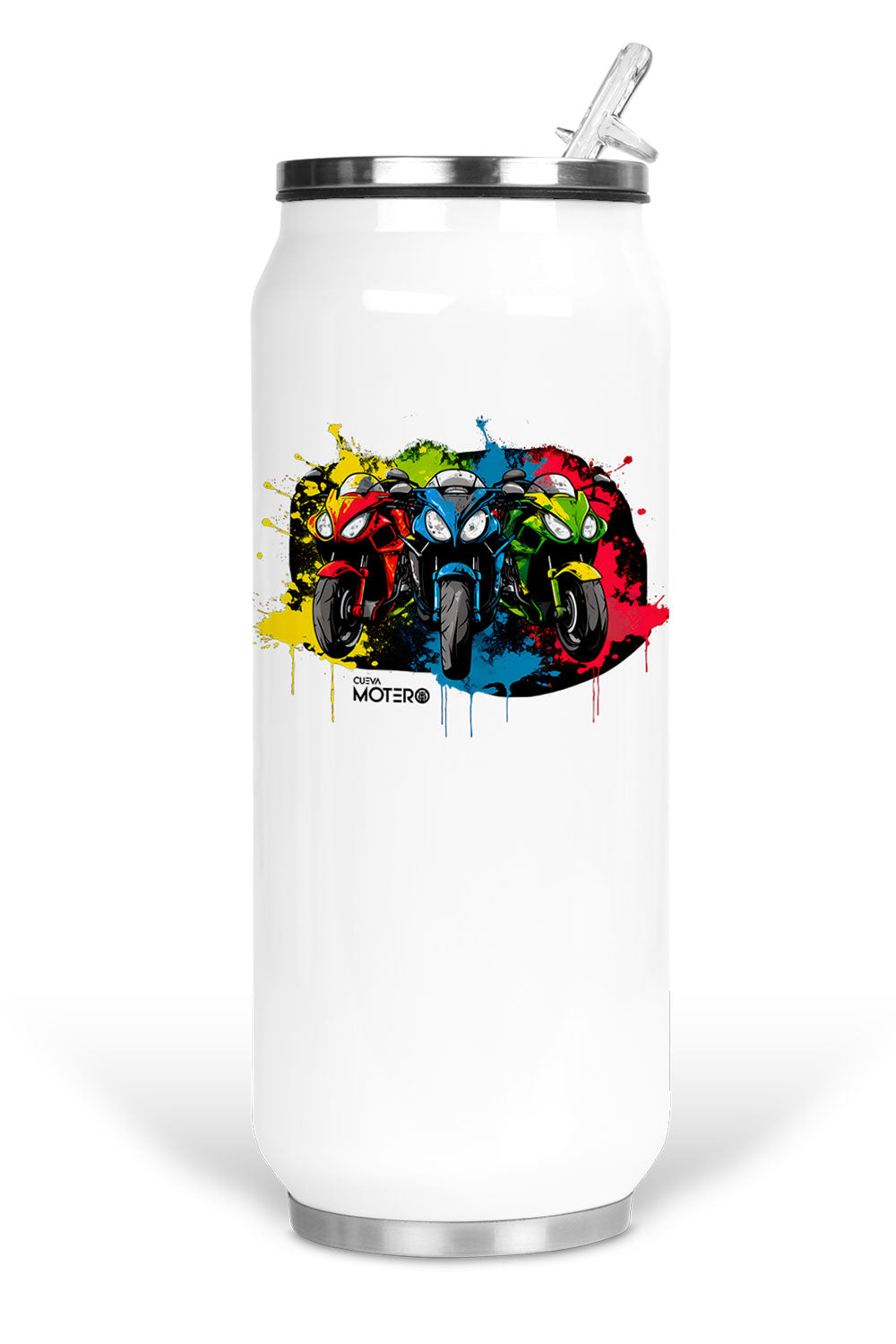 Termo de acero tipo lata de 450 ml con Diseño 18