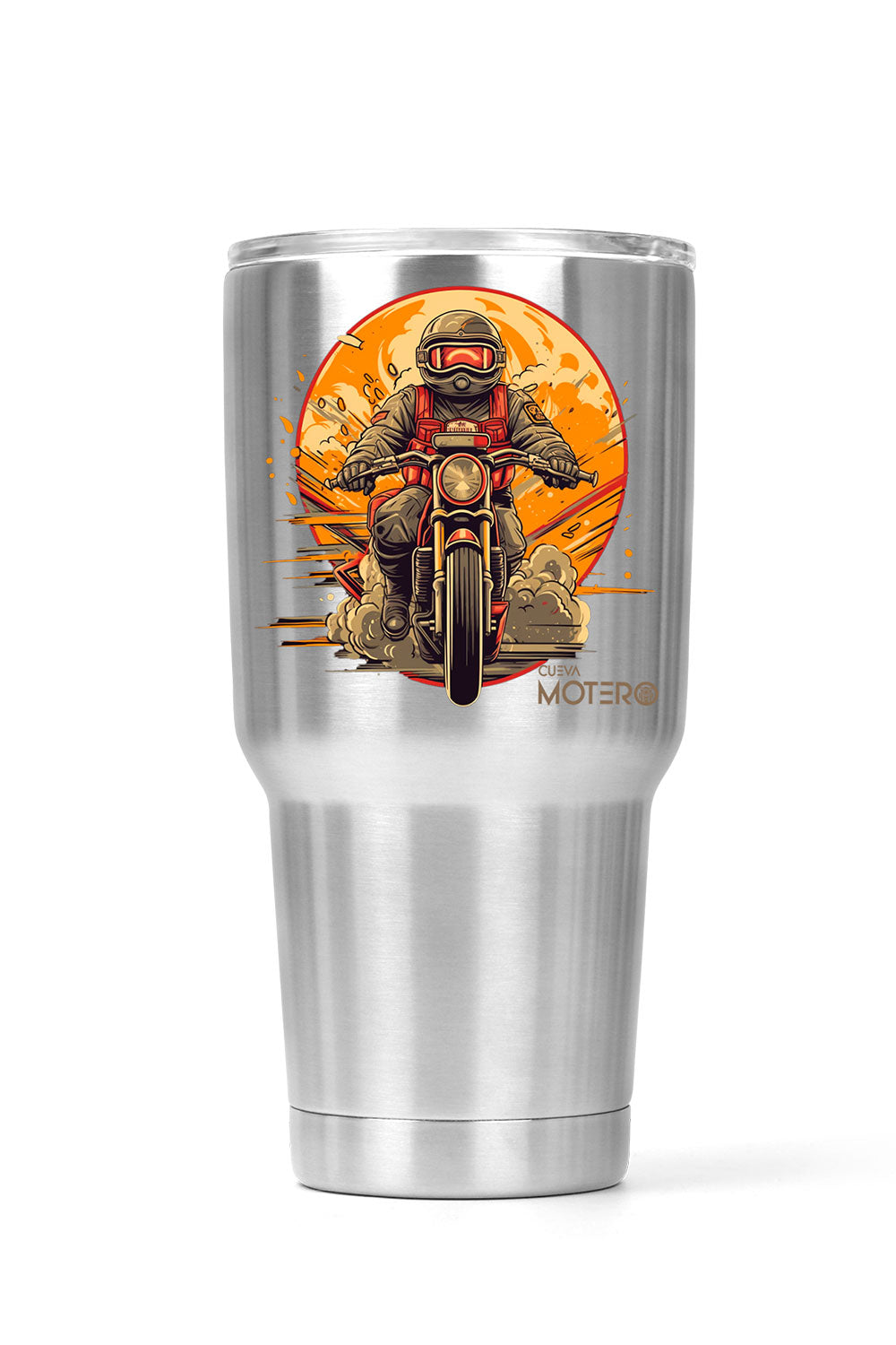 Termo tipo viajero de acero doble con capacidad de 20 oz Diseño 3