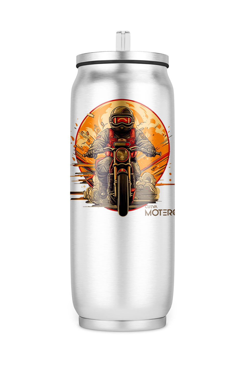 Termo de acero tipo lata 450 ml. con Diseño 3